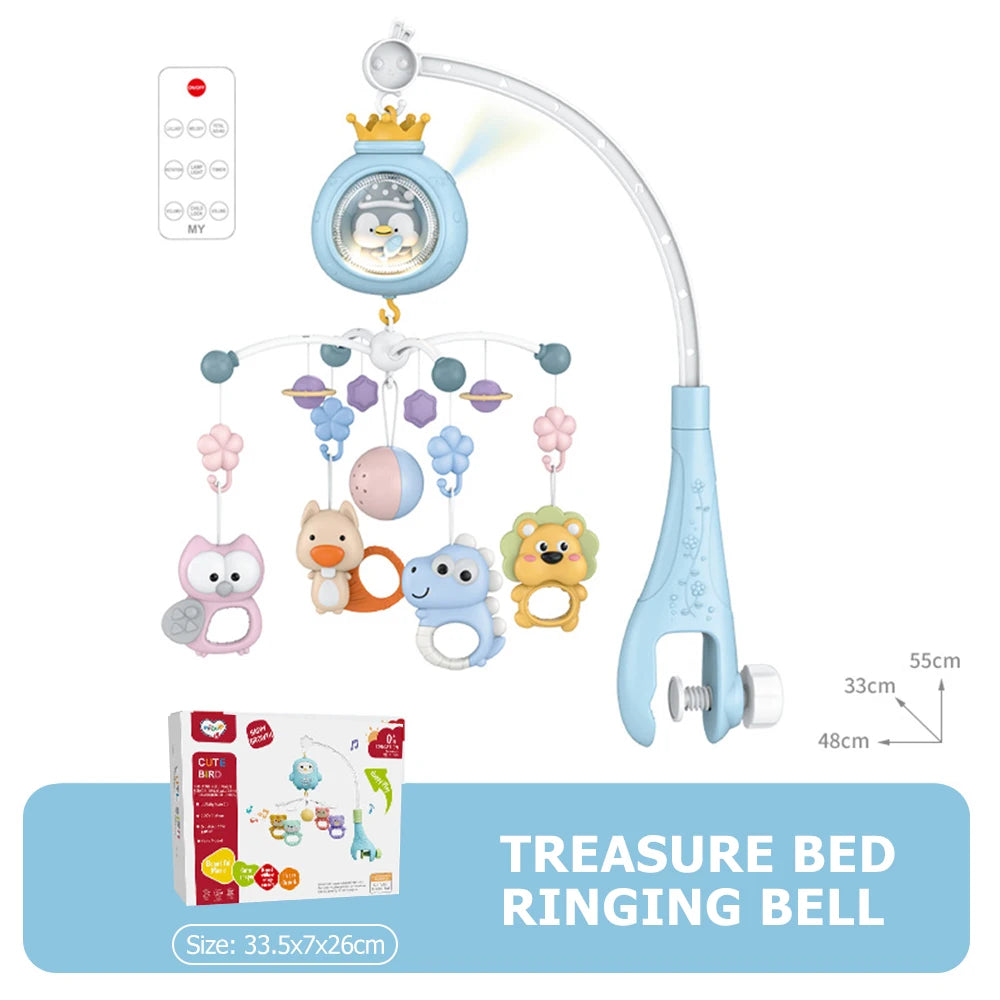 Soothing Musical Crib Mobile with Projector and Remote