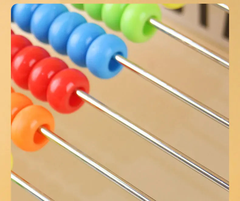 Wooden Rainbow Abacus for Early Math Learning