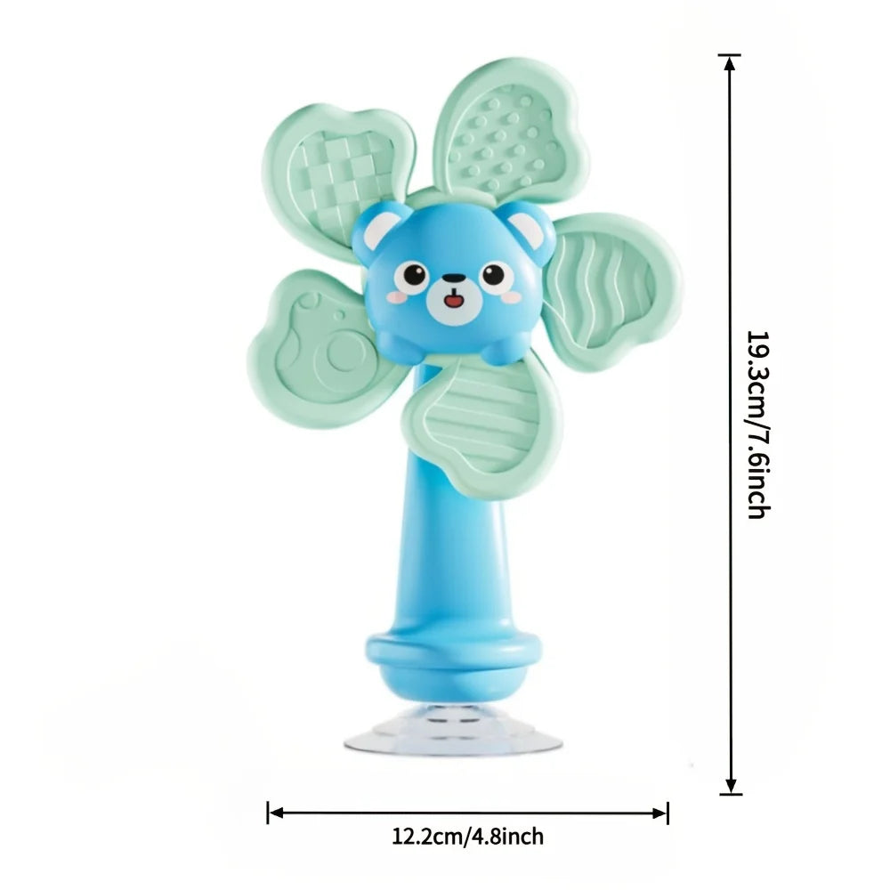Baby Suction Cup Windmill Toy with Animal Shapes