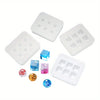 4-Piece Crystal Ball Silicone Mold Set for DIY Jewelry Making