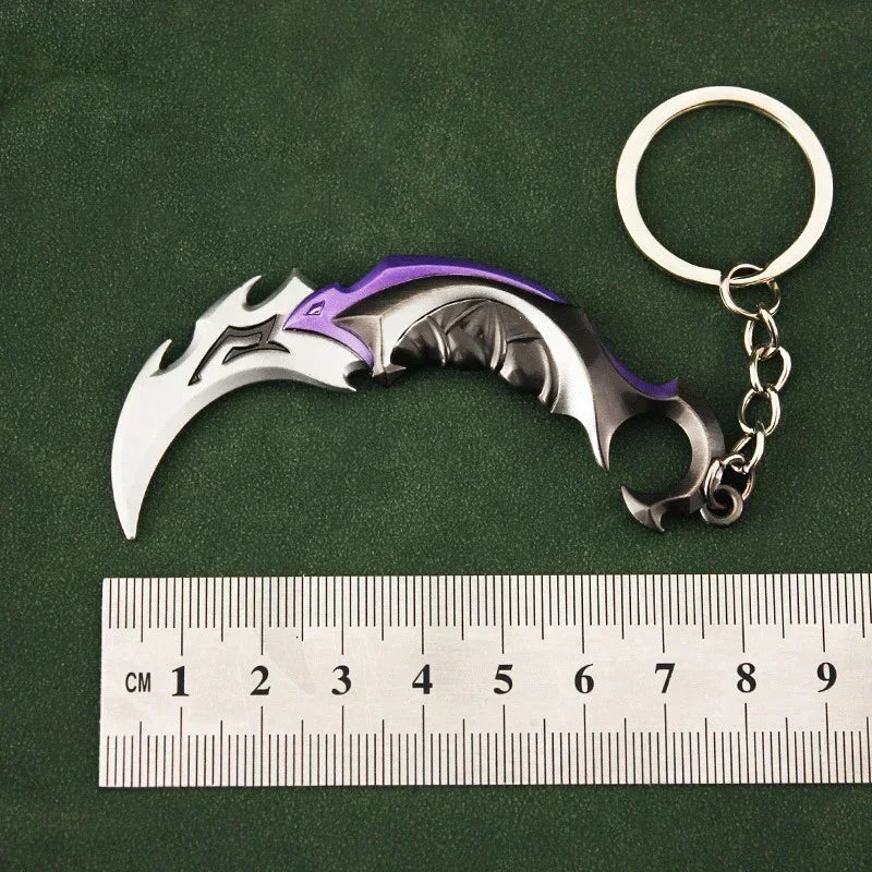 Valorant Reaver 2.0 Karambit Metal Keychain