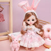 Posable Princess Doll with Outfit and Shoes