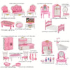 Dollhouse Furniture Set – 1:12 Scale Miniature Accessories for Bedroom, Living Room, Kitchen & Bathroom