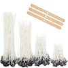 Cotton Candle Wicks Kit with Metal Stands (50-Piece)