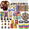 Cartoon Themed Kids Party Decoration Set with Face Stickers, Gift Bags & Slap Bracelets
