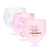 Soft Cotton Baby Bibs (3-Pack) with Cartoon Prints
