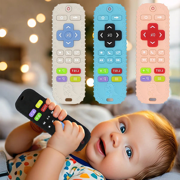Silicone Teething Remote Control Toy for Babies