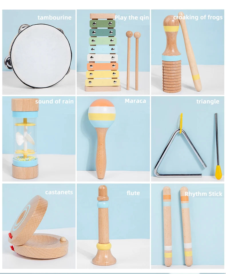 Wooden Montessori Music Set for Kids