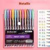 Metallic Glitter Gel Pens with Storage Case