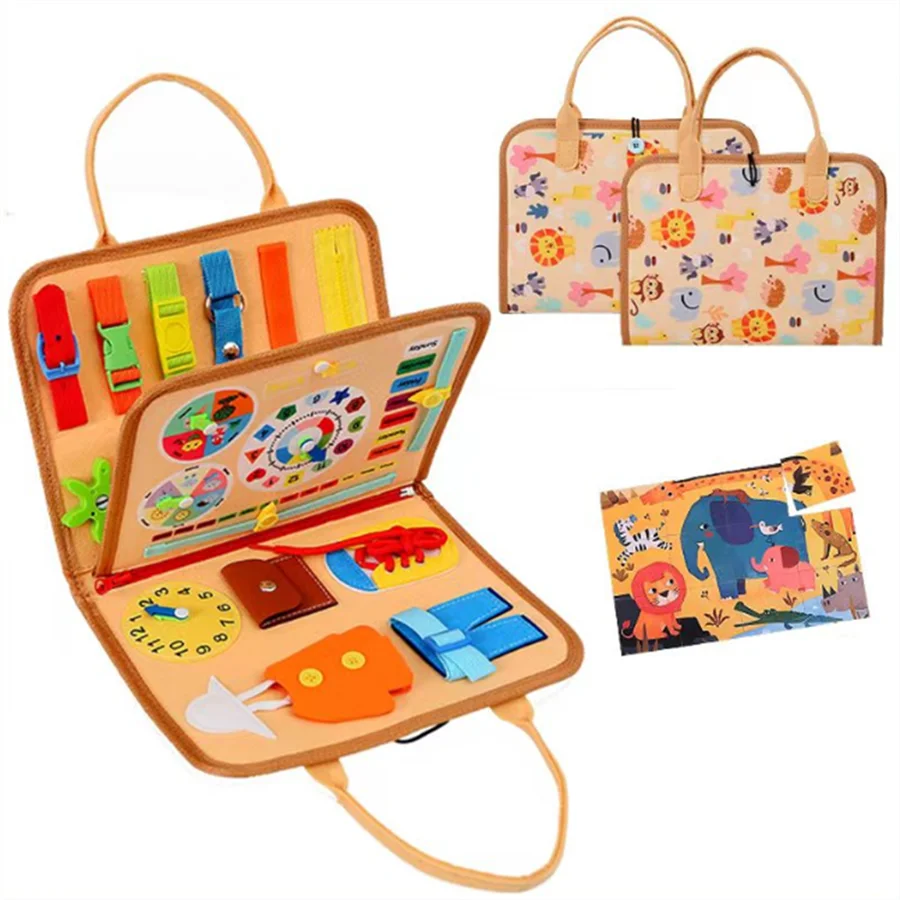 Montessori Busy Board for Toddlers – Sensory Learning & Fine Motor Skills