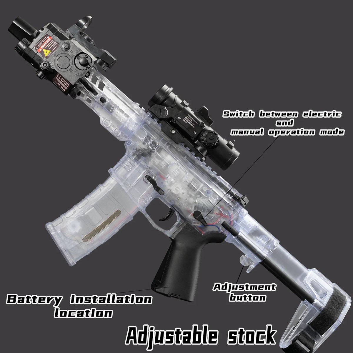 Automatic Electric Gel Ball Blaster for Outdoor Play