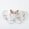 6-Layer Cotton Baby Bib with Reversible Design