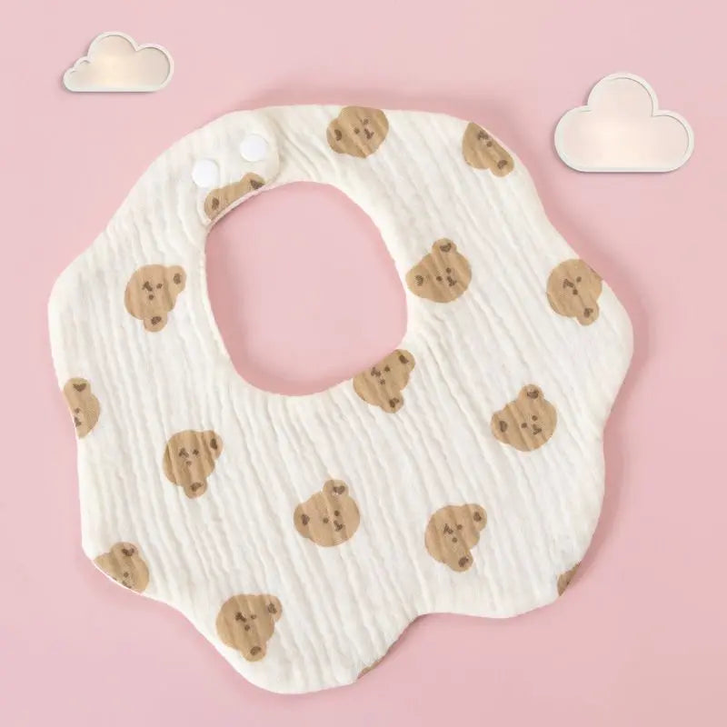 6-Layer Cotton Gauze Baby Bibs (3-Pack)