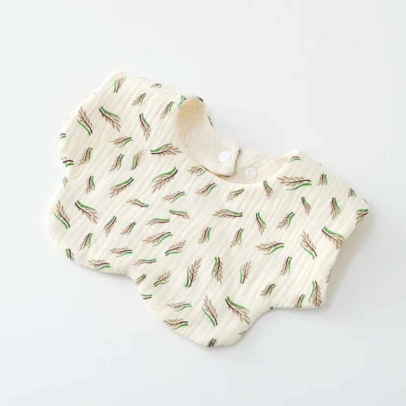 6-Layer Cotton Gauze Baby Bibs (3-Pack)