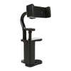Black adjustable guitar phone holder clamp with a lever mechanism
