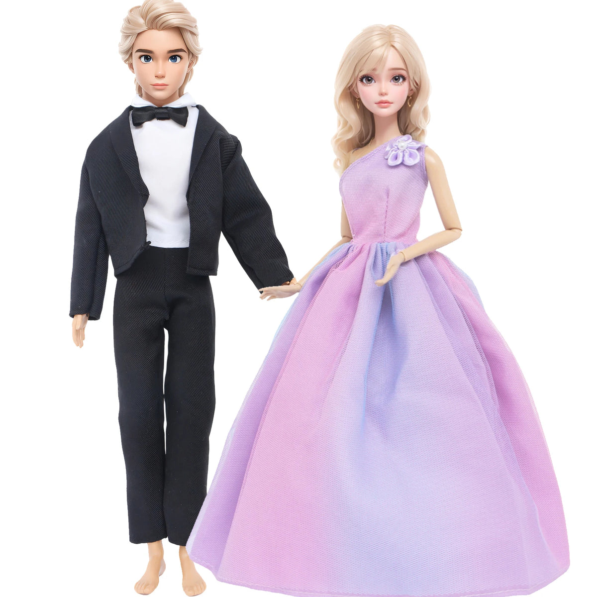 Doll Wedding Dress and Suit Gift Set for 11.5-Inch Fashion Dolls