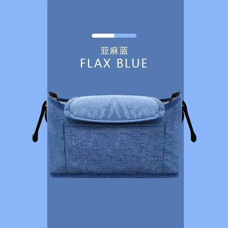 Large-Capacity Stroller Organizer Bag with Cup Holders