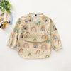 Waterproof Long-Sleeve Art Smock Bib for Toddlers