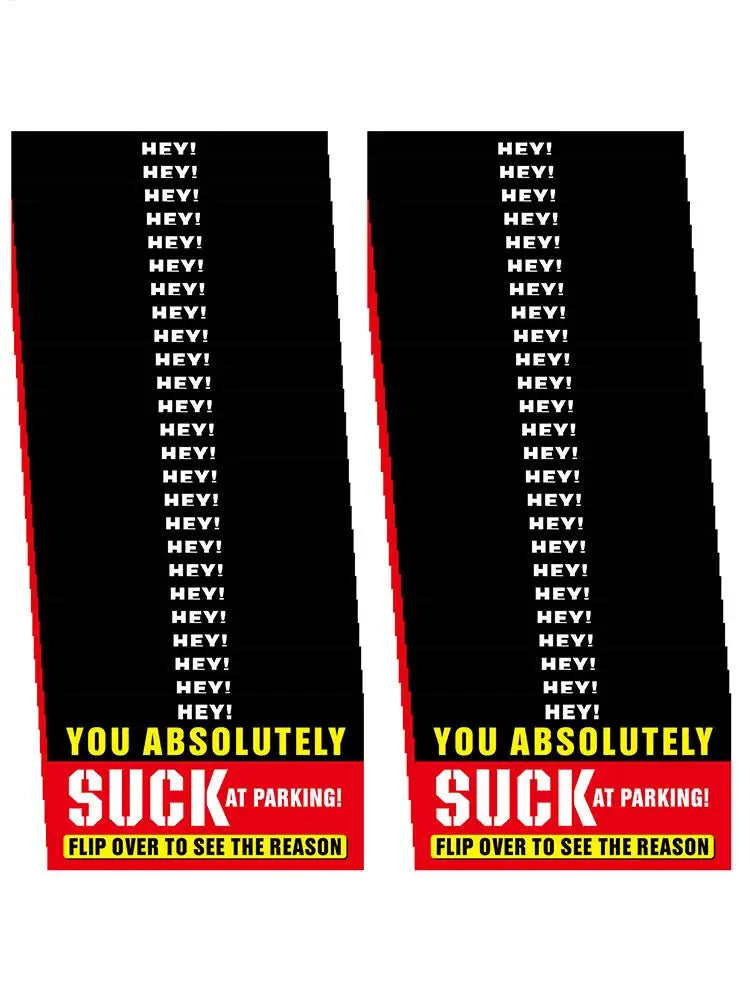 Humorous Fake Parking Tickets - Funny Car Pranks (50 Pack)