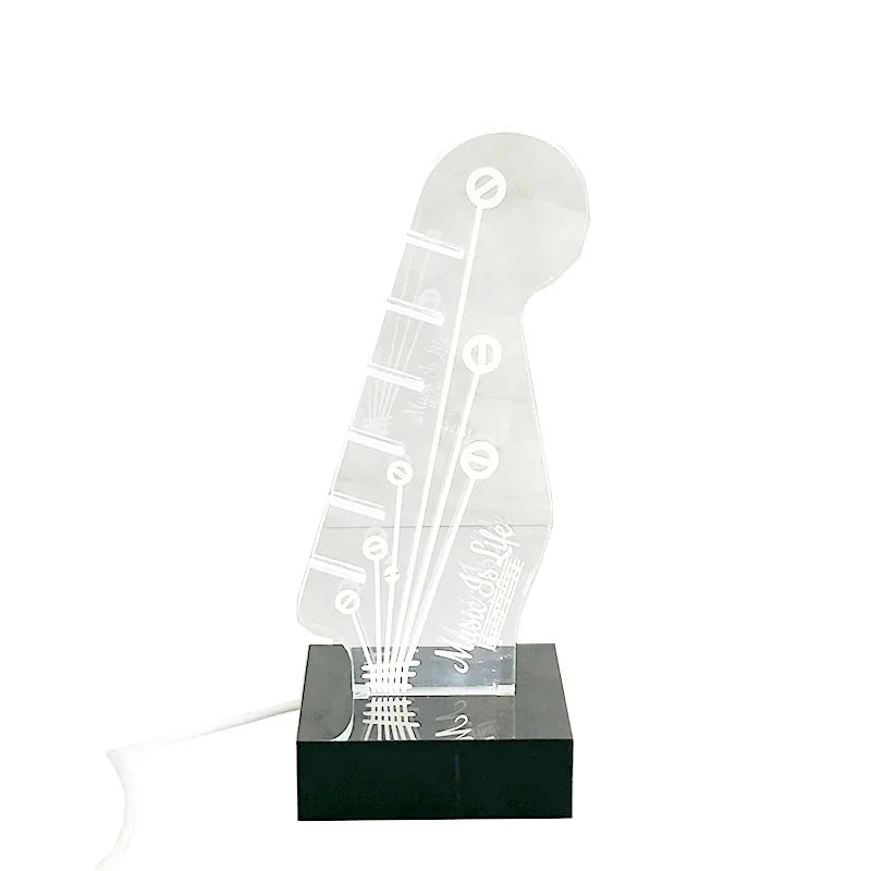 Illuminated Acrylic Guitar Pick Display Stand