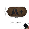 Blood Type Tactical Patches with Glow-in-the-Dark Design