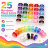 A box of assorted colored elastic beading cord sets and a loose arrangement of various colored beading cords.