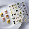 Cartoon Dog 5D Embossed Nail Art Stickers