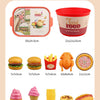 Realistic Play Food Set for Kids with Burger, Fries & More