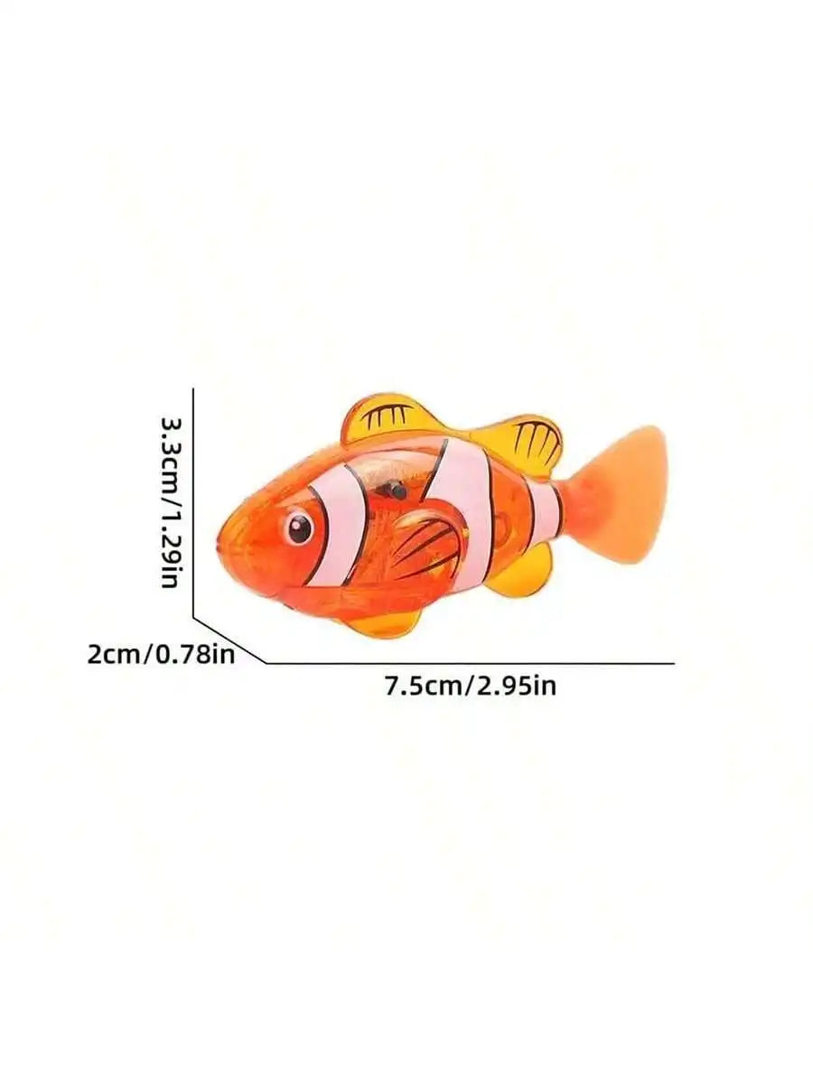 Glowing Robotic Fish Toy with Water-Activated Swimming