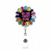 Shiny Acrylic Retractable Badge Reel with Alligator Clip