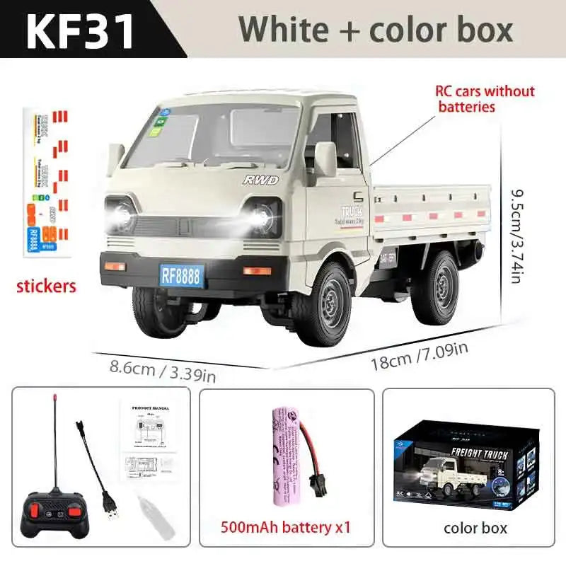 Remote Control Stunt Truck with LED Lights and Spray Effect