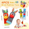 Baby Rattle Sock Toy Set – Soft Sensory & Teething Fun
