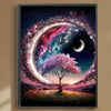 Flower and Moon Full Drill Diamond Painting Kit