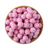 Pink Silicone Round Beads for DIY Jewelry Making