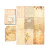 A collage of vintage paper sheets in warm beige and sepia tones suitable for journaling or scrapbooking.