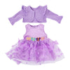 Adorable Baby Doll Clothing Set with Coat and Dress