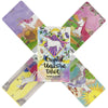 A set of five tarot cards featuring unicorn illustrations and vibrant colors.
