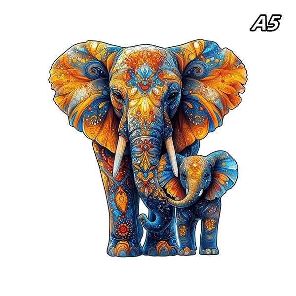 Wooden Animal Jigsaw Puzzle for Kids and Adults
