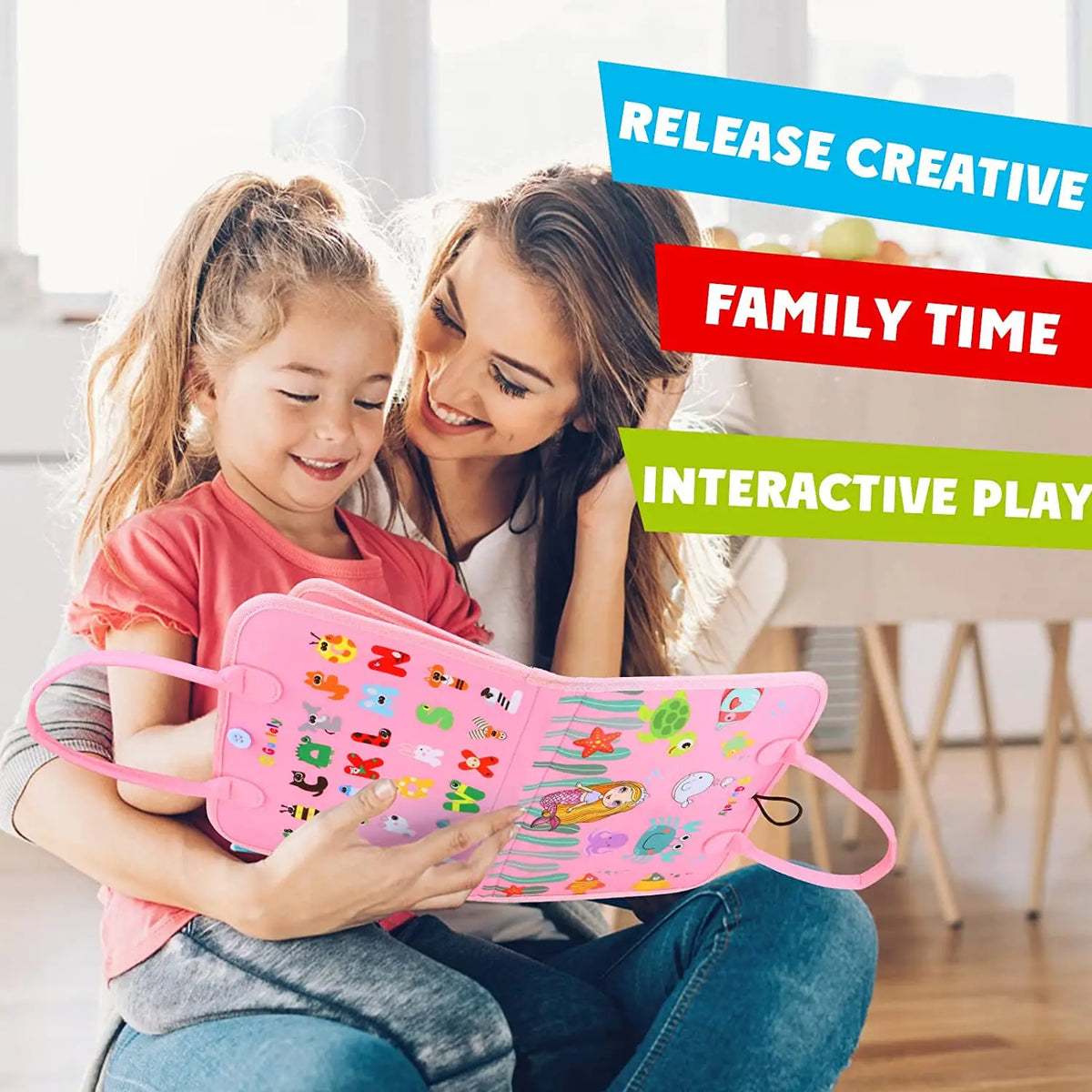 Montessori Sensory Busy Board for Toddlers – Fine Motor Skills & Life Learning Toy