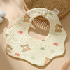 6-Layer Cotton Gauze Baby Bibs (3-Pack)