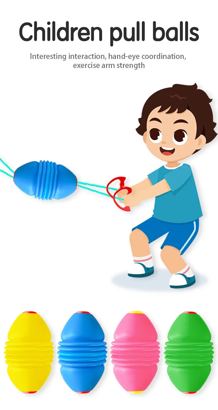 Elastic Pull & Stretch Sensory Ball for Kids – Interactive Outdoor Fun