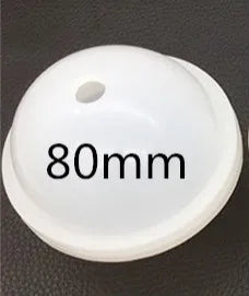 A white silicone mold with the measurement 80mm printed on its surface.