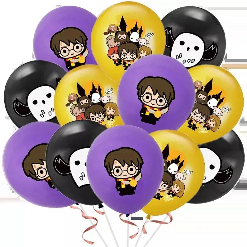 Cartoon Themed Kids Party Decoration Set with Face Stickers, Gift Bags & Slap Bracelets