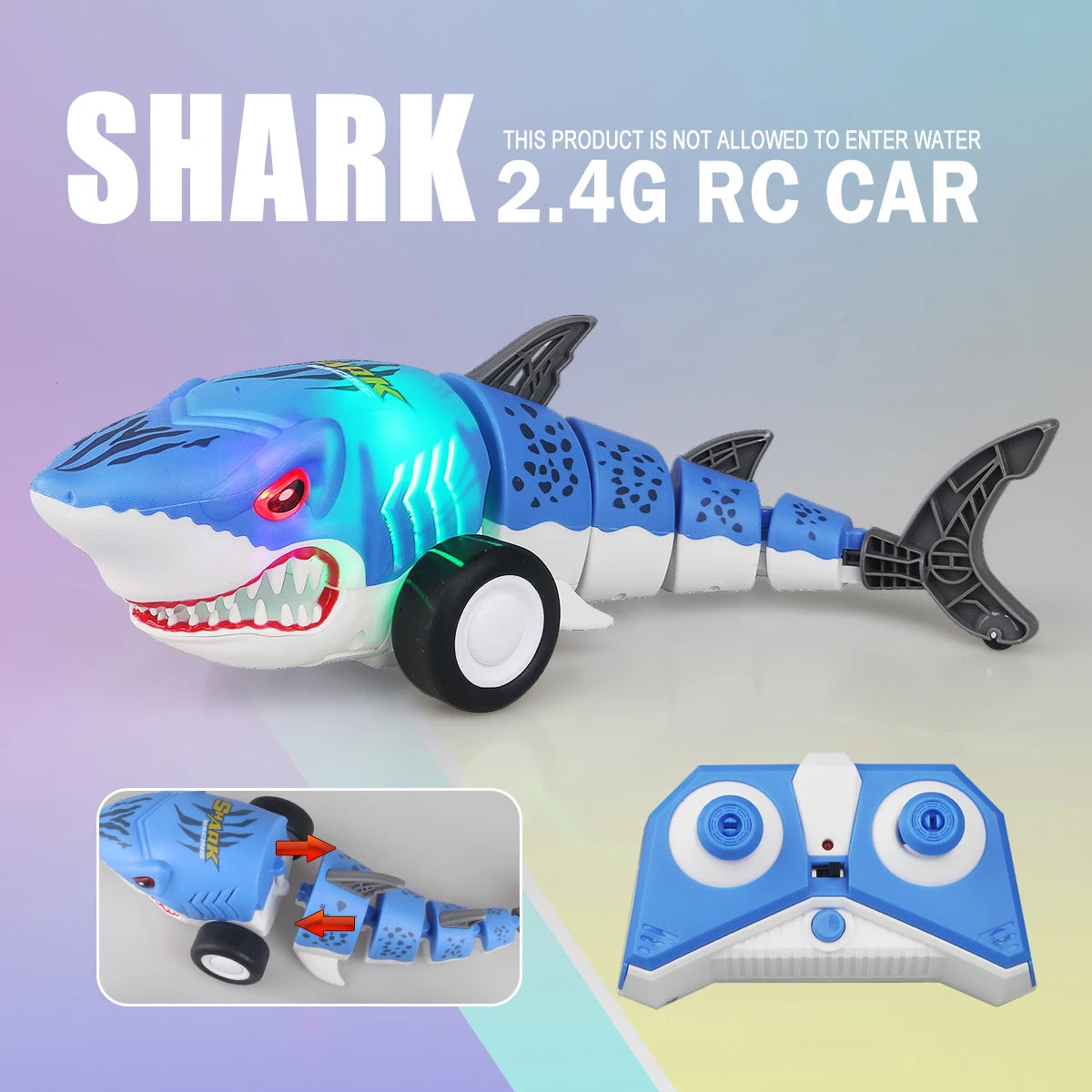 Educational Shark Robot Car with Remote Control and Assembly Kit