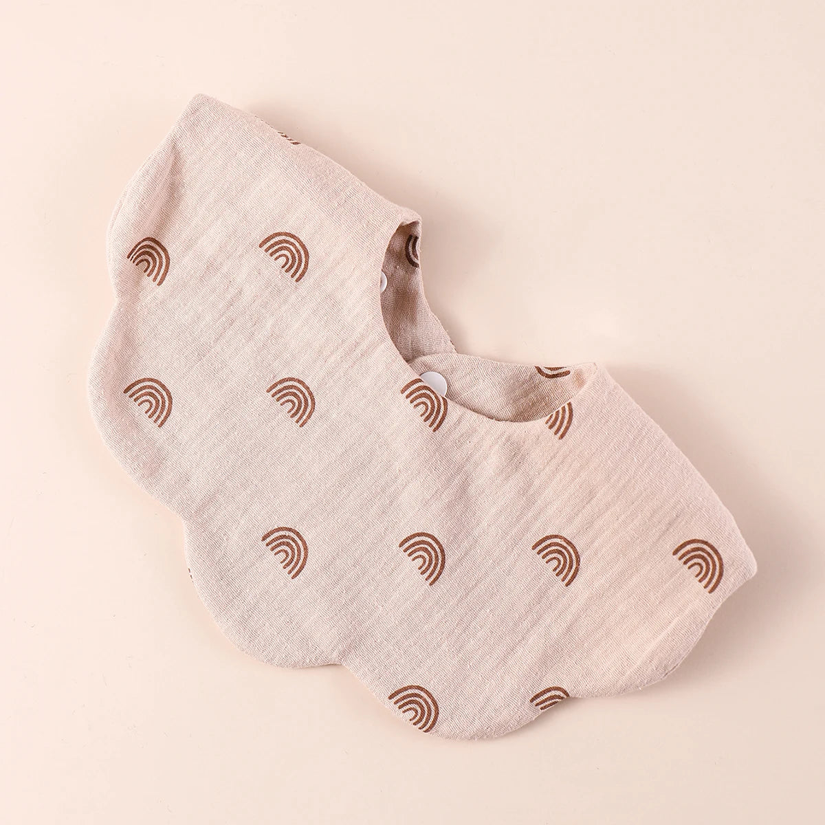 Cotton Baby Bibs with Burp Cloth – Soft Solid Color Bandana Scarf