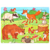 Wooden Animal Jigsaw Puzzles for Toddlers (Set of 12)