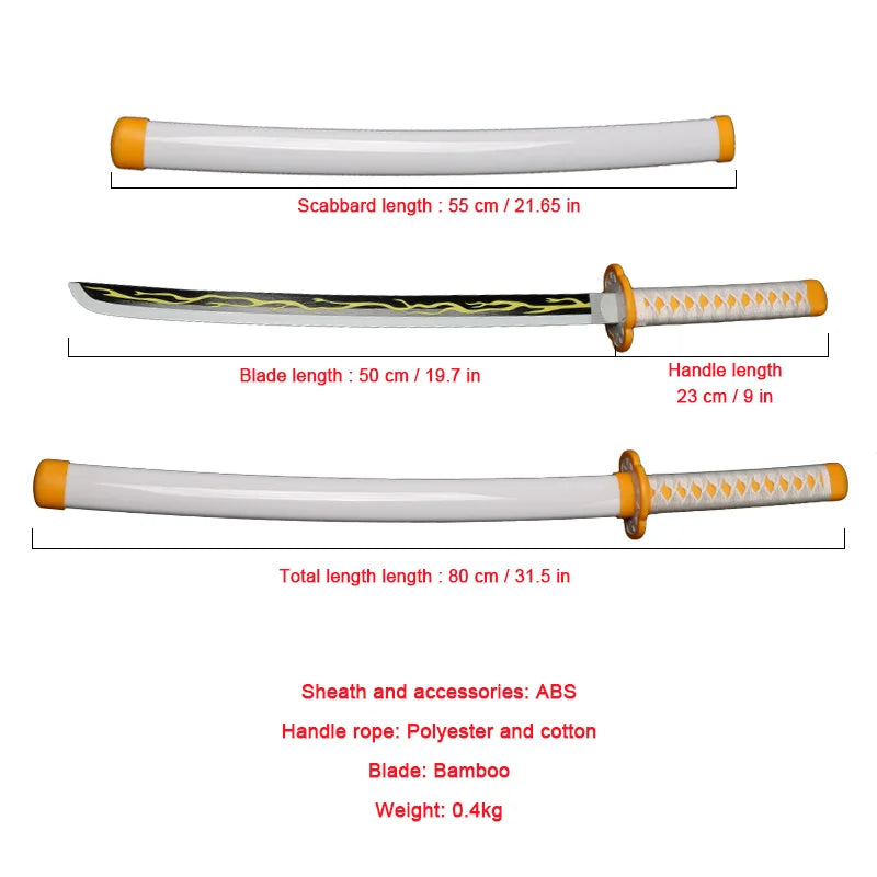 Demon Slayer Anime Katana – 31.5" Cosplay Replica Sword