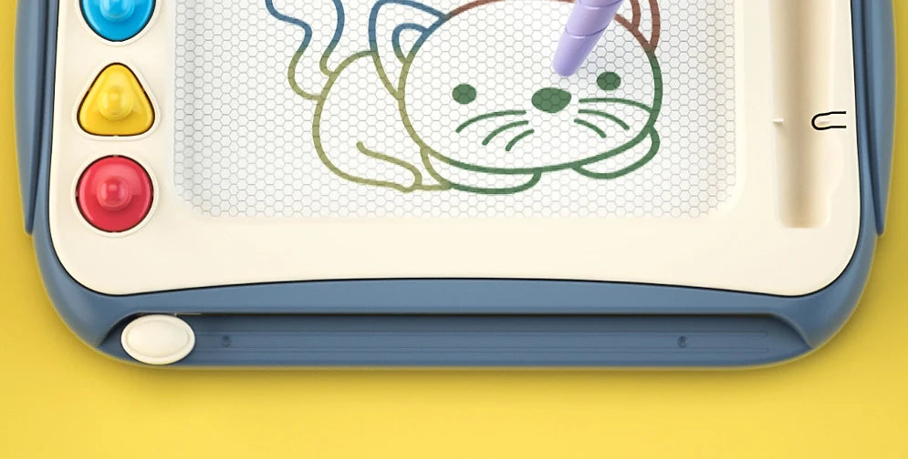 Kids Magnetic Drawing Board with Colorful Graffiti Art Pad