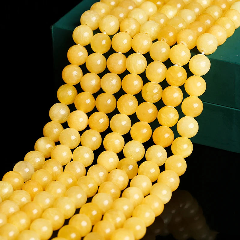 Natural Jade Round Beads for Jewelry Making