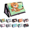 High-Contrast Tummy Time Baby Mirror with Crinkle Cloth Book and Teether